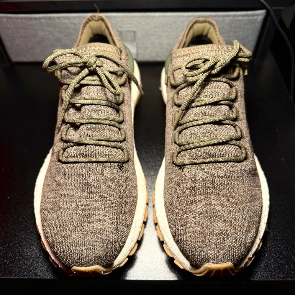 (Men’s 11.5) Adidas Pureboost ATR Trace Cargo running shoes - Picture 3 of 5